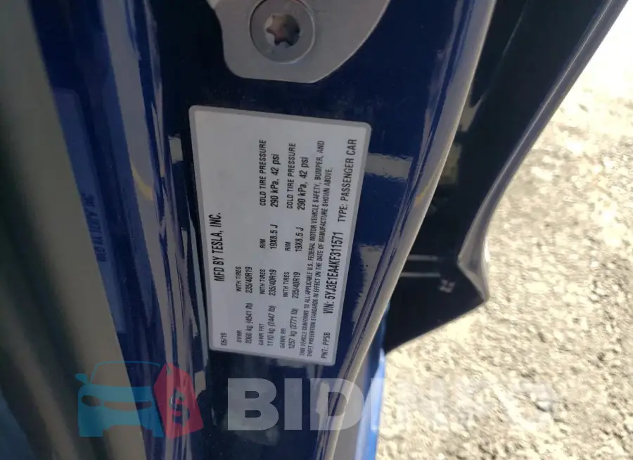 5YJ3E1EA4KF311571 Photo# 12