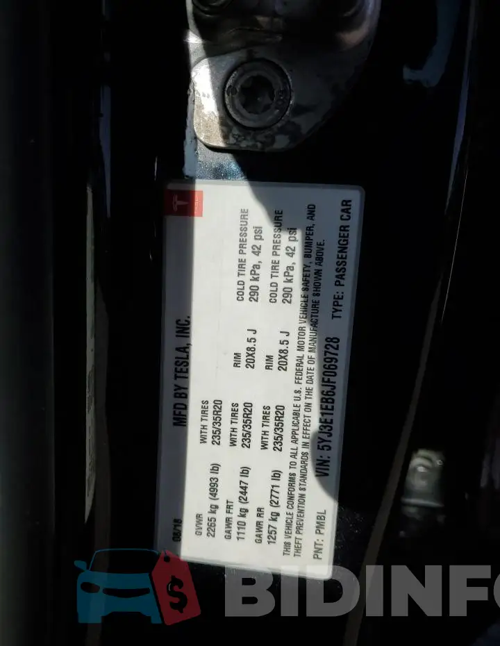 5YJ3E1EB6JF069728 Photo# 12