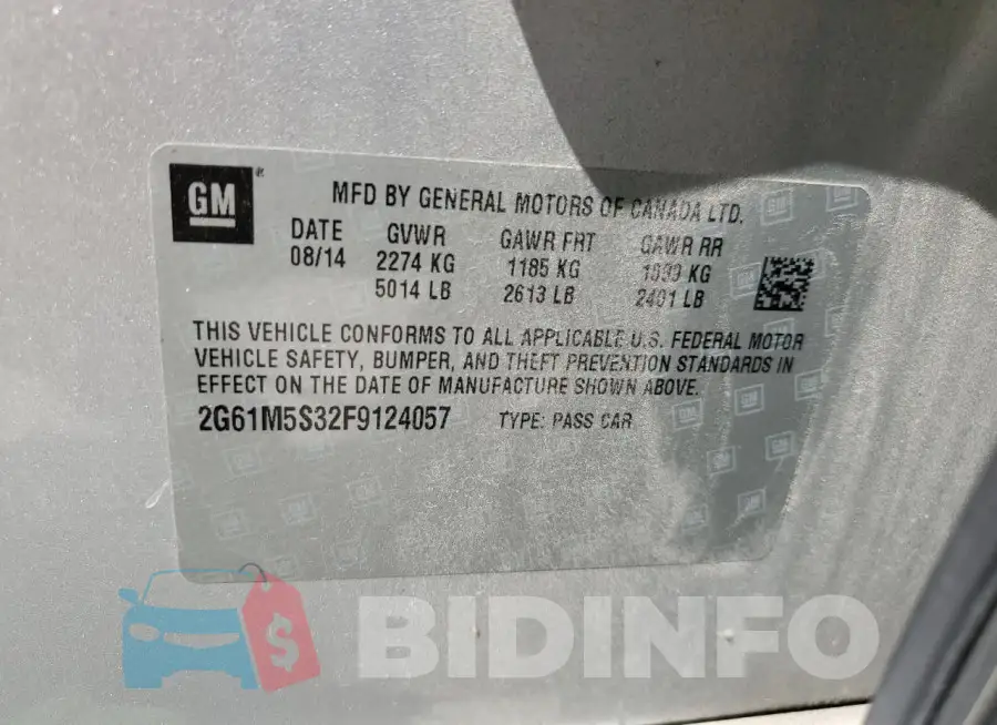 2G61M5S32F9124057 Photo# 12