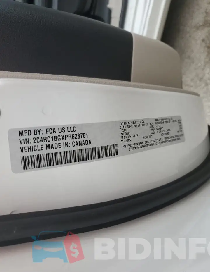 2C4RC1BGXPR628761 Photo# 14