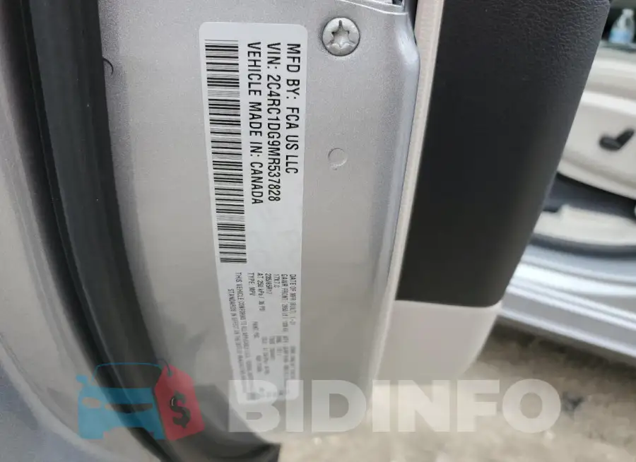 2C4RC1DG9MR537828 Photo# 12