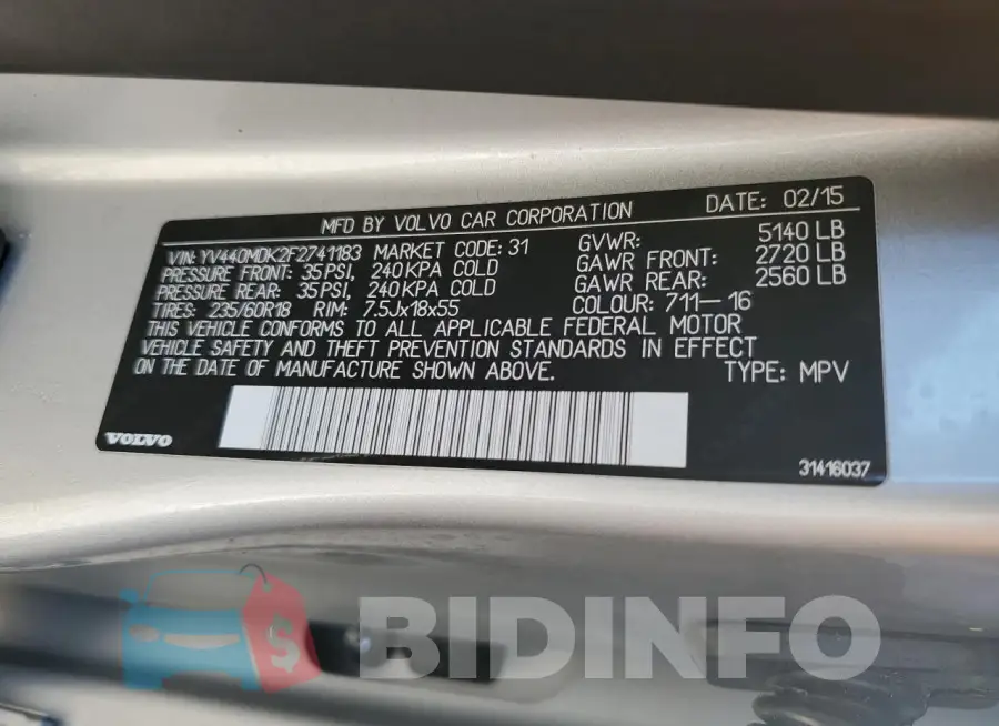 YV440MDK2F2741183 Photo# 13