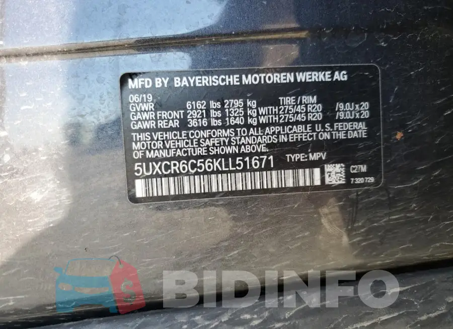5UXCR6C56KLL51671 Photo# 14