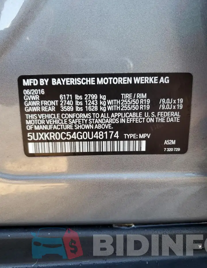 5UXKR0C54G0U48174 Photo# 14