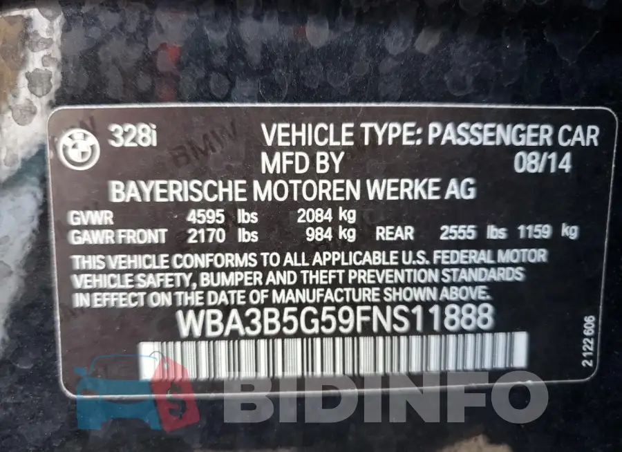 WBA3B5G59FNS11888 Photo# 13