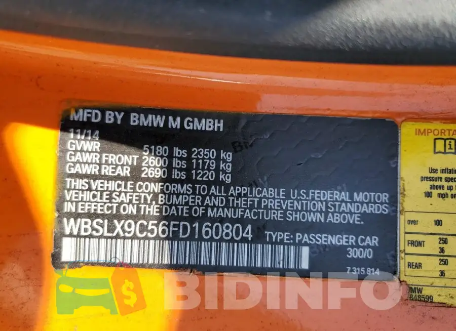 WBSLX9C56FD160804 Photo# 12