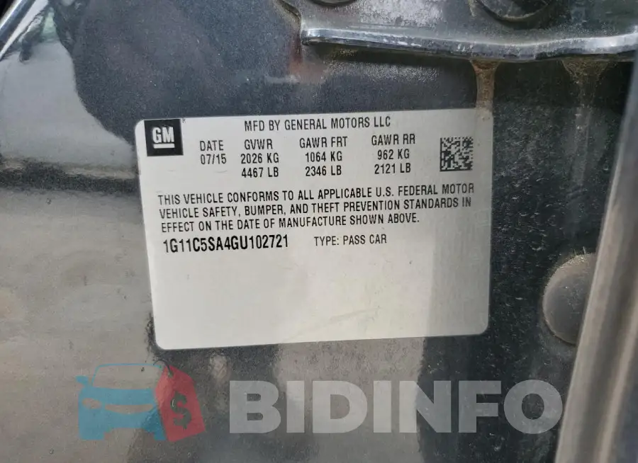 1G11C5SA4GU102721 Photo# 12