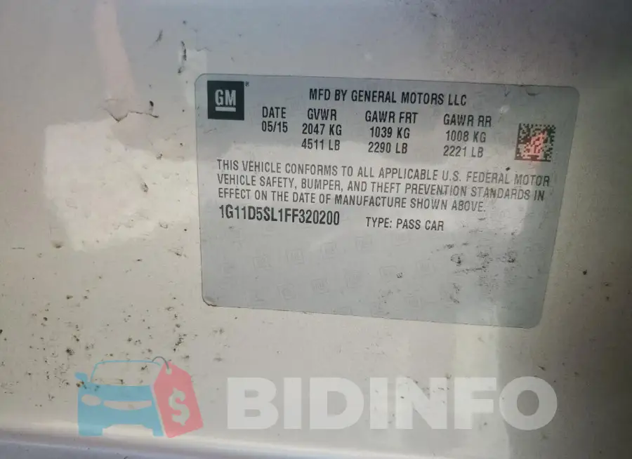 1G11D5SL1FF320200 Photo# 12