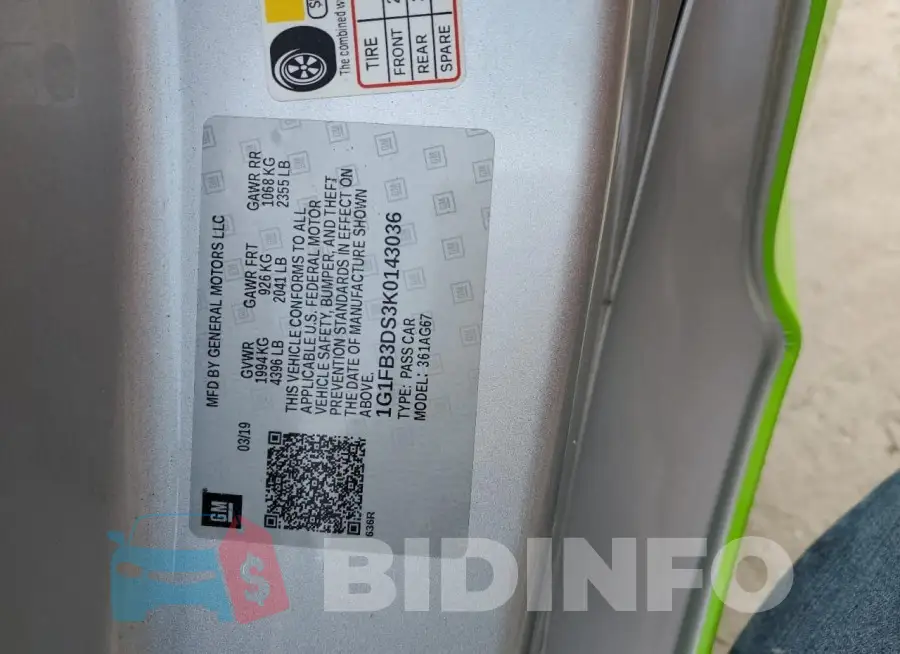 1G1FB3DS3K0143036 Photo# 13
