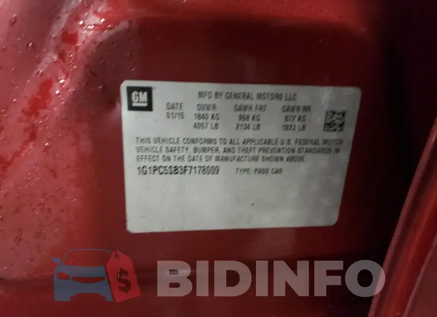 1G1PC5SB3F7178009 Photo# 12