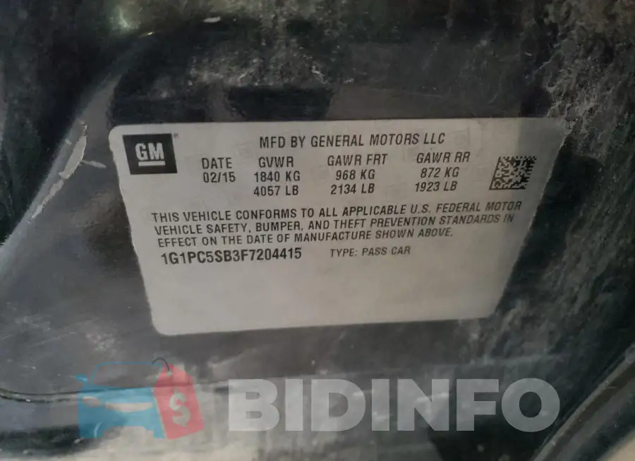 1G1PC5SB3F7204415 Photo# 12
