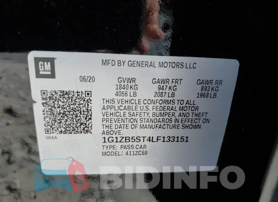 1G1ZB5ST4LF133151 Photo# 12