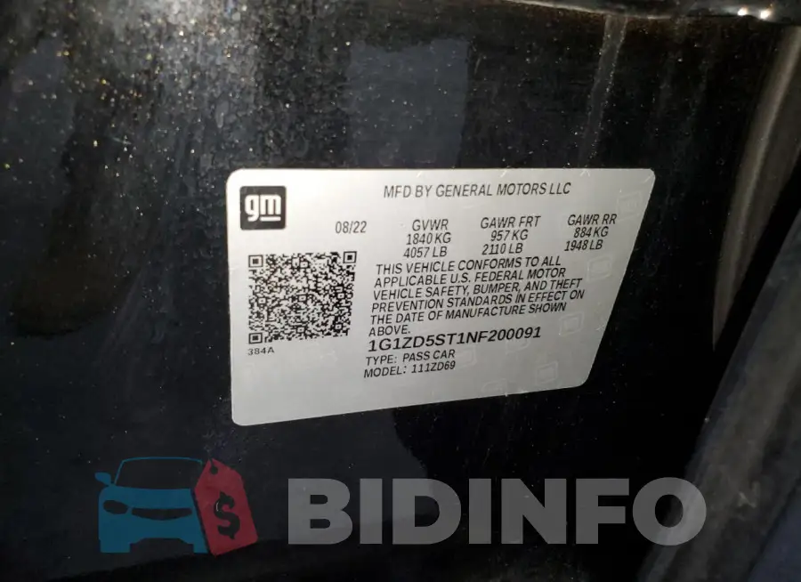 1G1ZD5ST1NF200091 Photo# 12