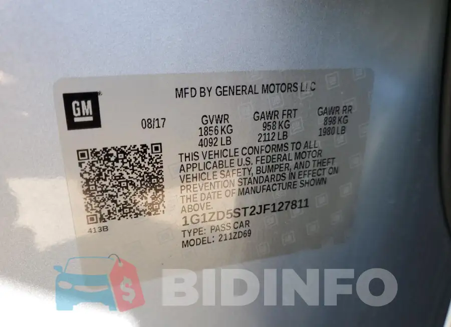 1G1ZD5ST2JF127811 Photo# 12