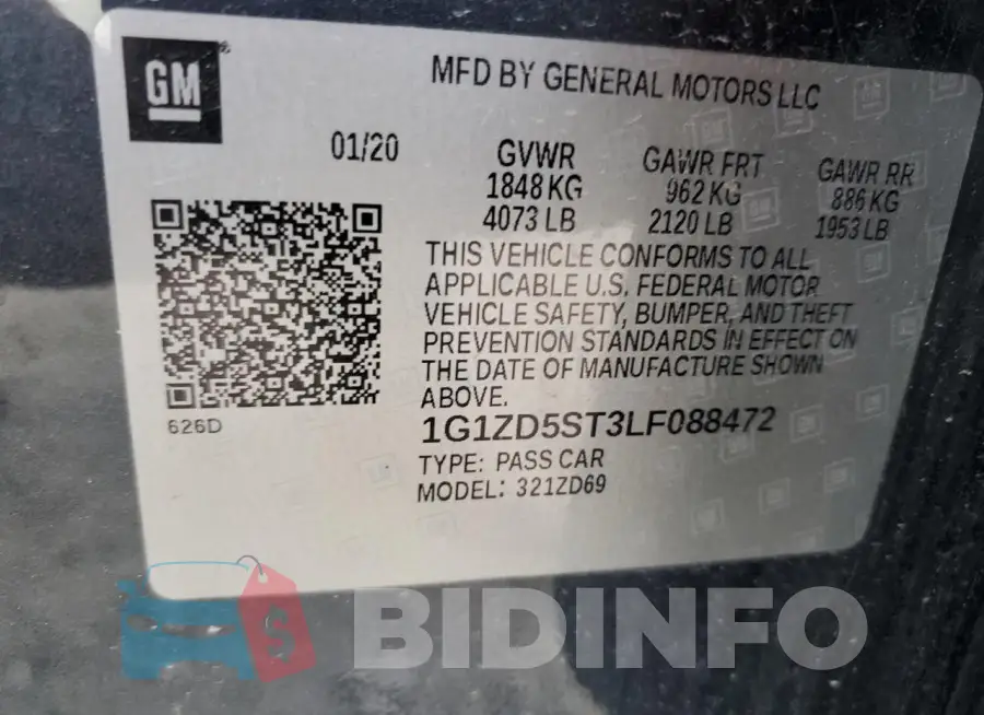 1G1ZD5ST3LF088472 Photo# 13