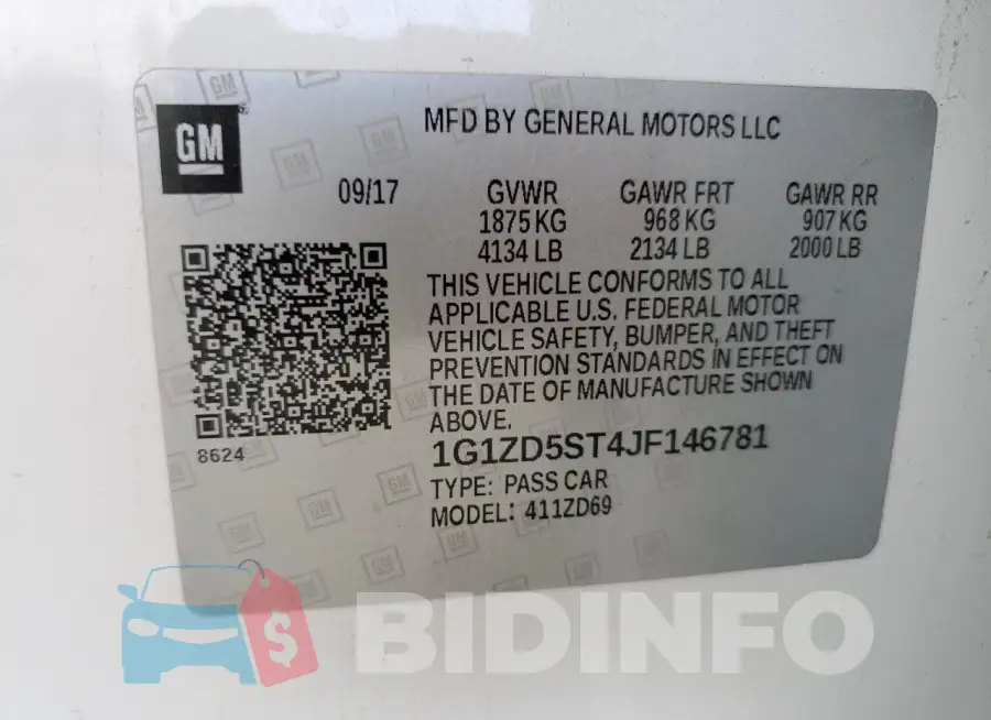 1G1ZD5ST4JF146781 Photo# 12