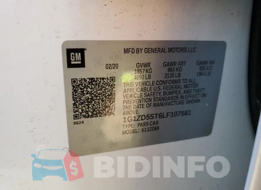 1G1ZD5ST6LF107581 Photo# 12