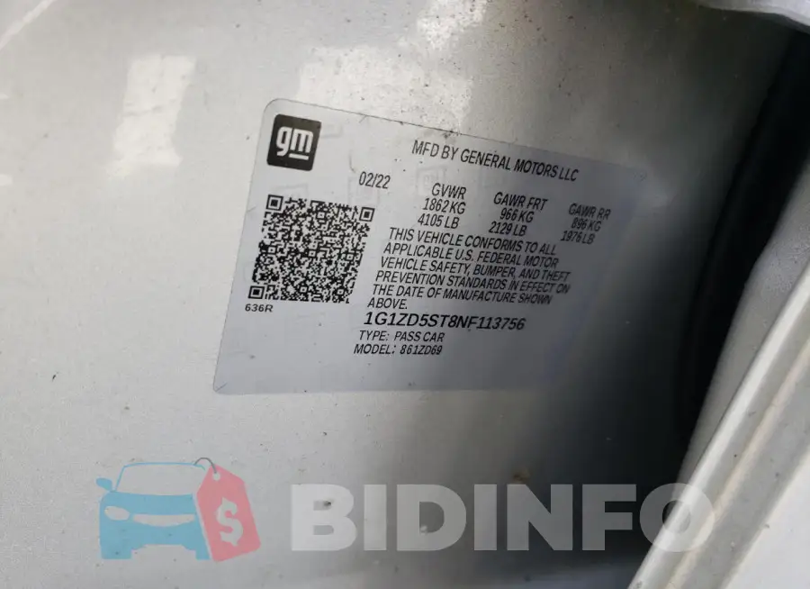 1G1ZD5ST8NF113756 Photo# 12