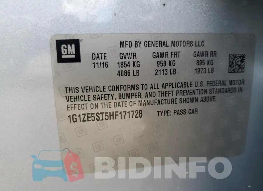 1G1ZE5ST5HF171728 Photo# 12