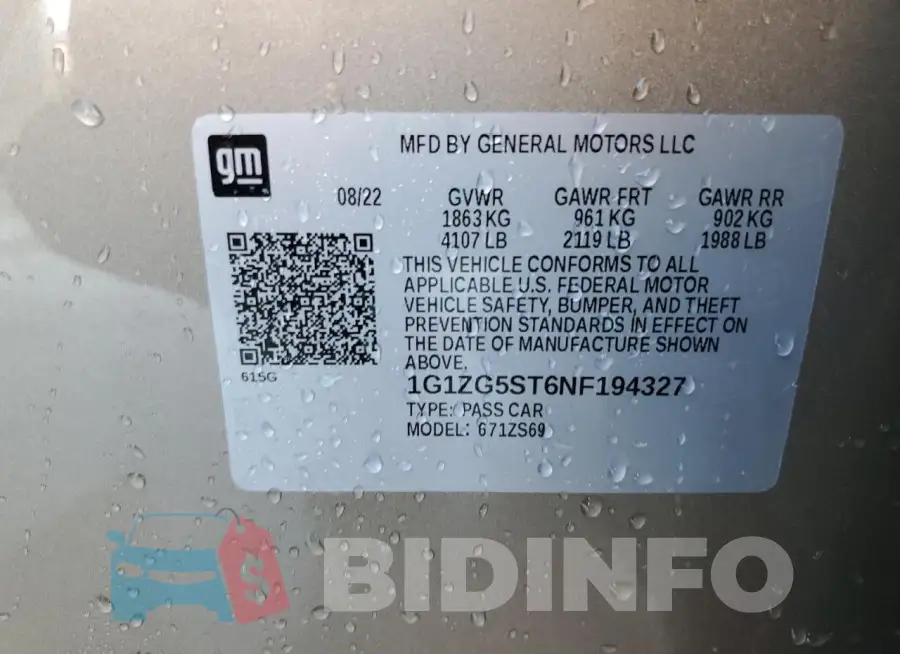 1G1ZG5ST6NF194327 Photo# 12