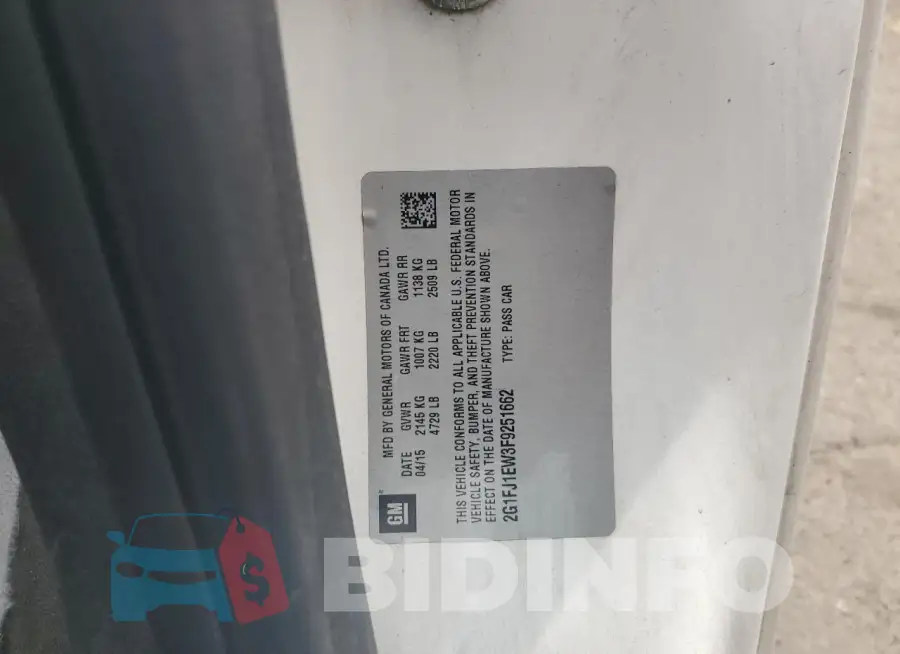 2G1FJ1EW3F9251662 Photo# 12