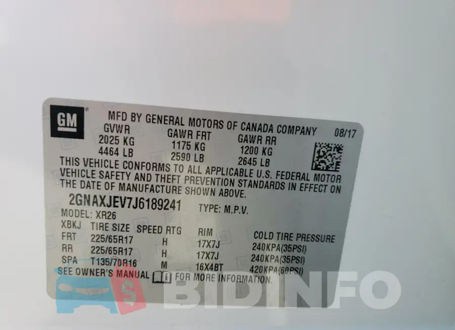 2GNAXJEV7J6189241 Photo# 12
