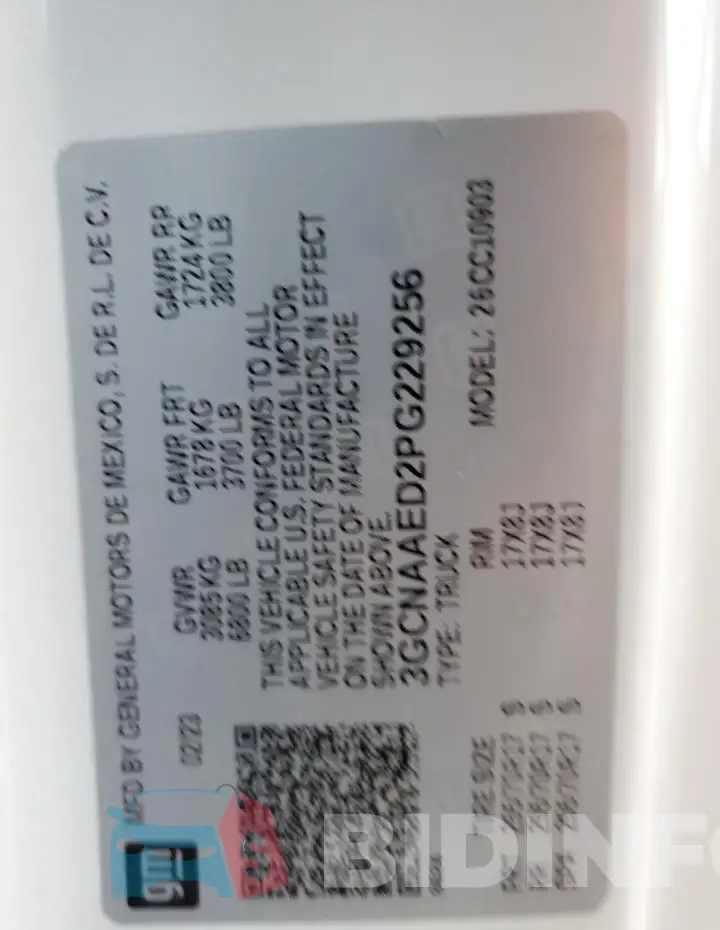 3GCNAAED2PG229256 Photo# 13
