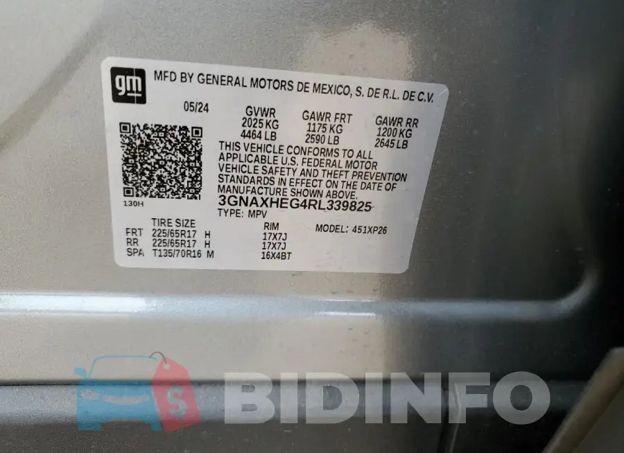3GNAXHEG4RL339825 Photo# 13