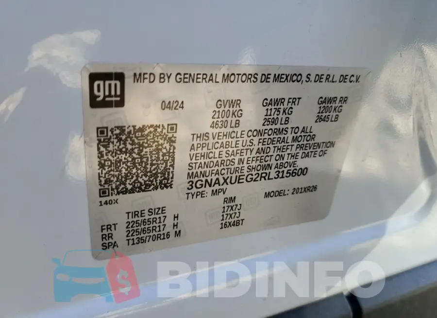 3GNAXUEG2RL315600 Photo# 13