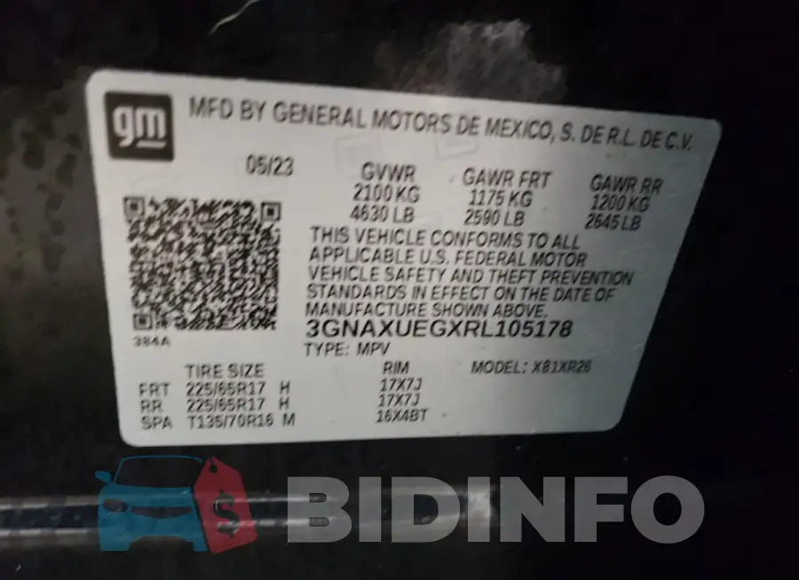 3GNAXUEGXRL105178 Photo# 13