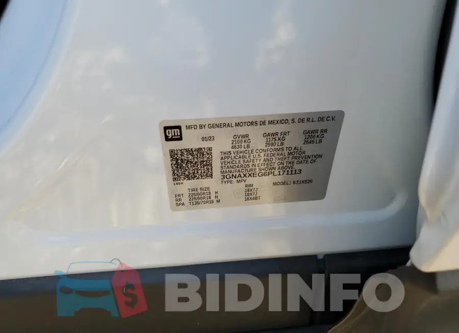 3GNAXXEG6PL171113 Photo# 12
