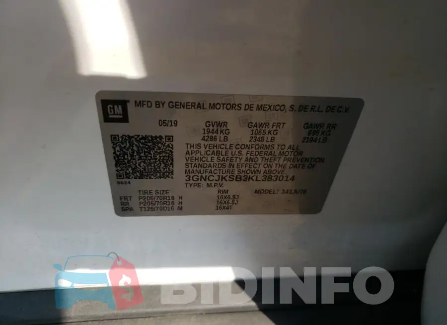 3GNCJKSB3KL383014 Photo# 12