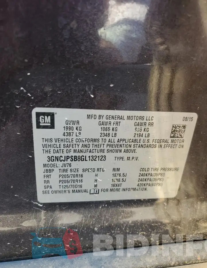 3GNCJPSB8GL132123 Photo# 13