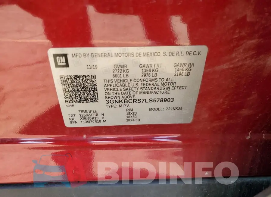 3GNKBCRS7LS578903 Photo# 14