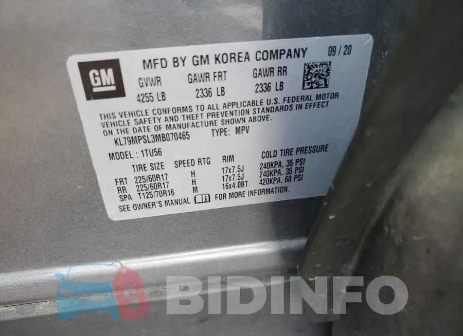KL79MPSL3MB070465 Photo# 13