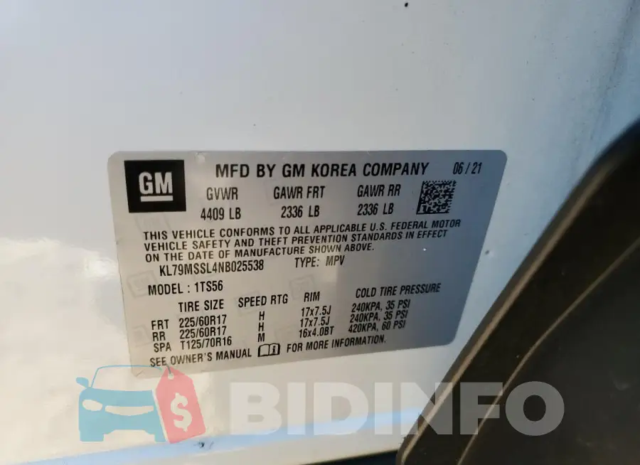 KL79MSSL4NB025538 Photo# 13