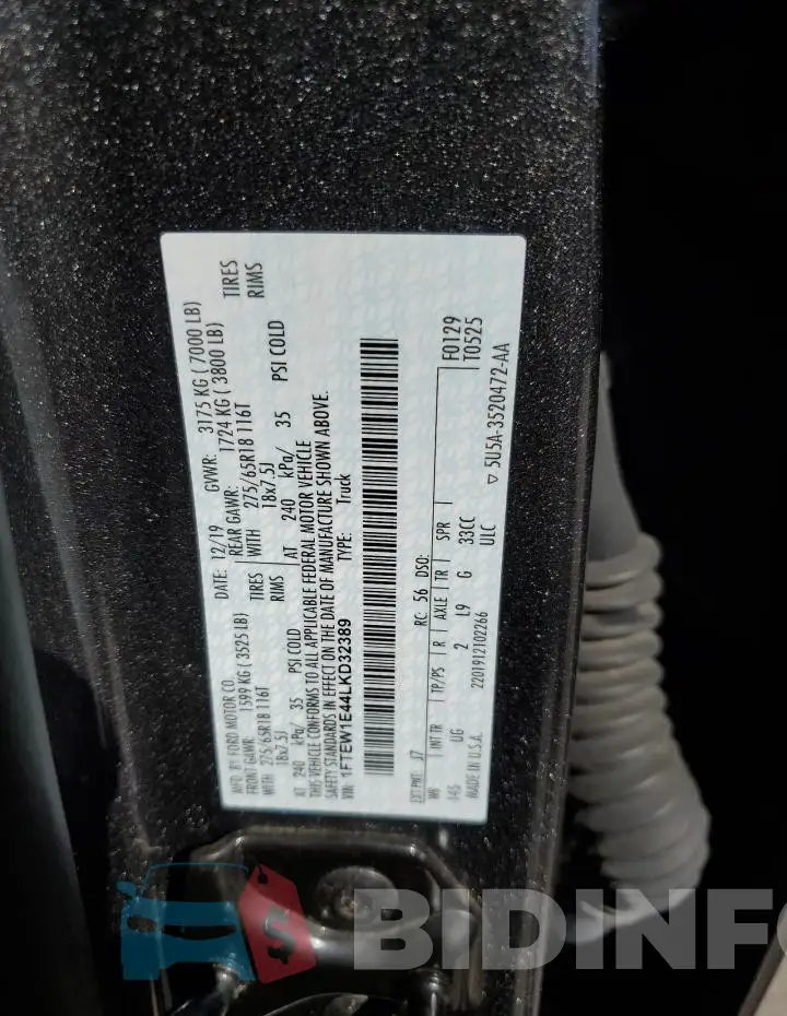 1FTEW1E44LKD32389 Photo# 12