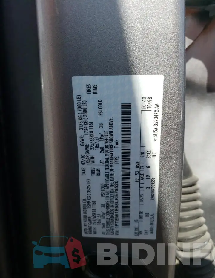 1FTEW1E58LKE79520 Photo# 12