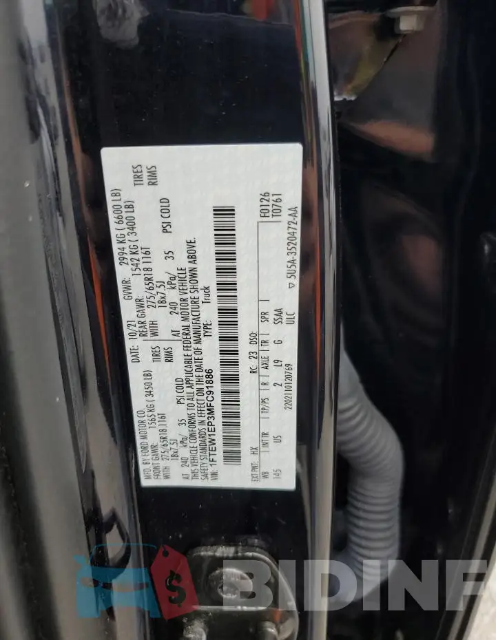 1FTEW1EP3MFC91886 Photo# 12