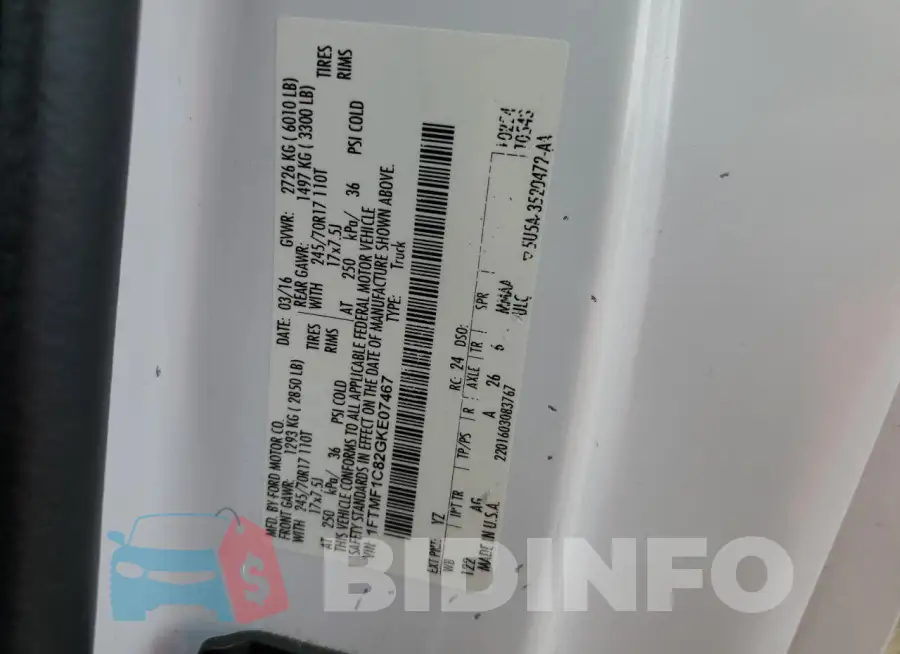 1FTMF1C82GKE07467 Photo# 13