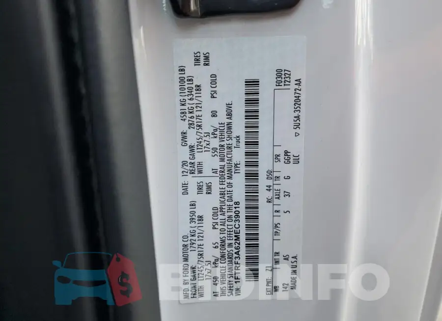 1FTRF3A62MEC39018 Photo# 12