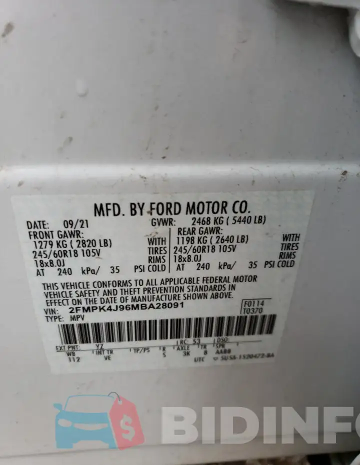 2FMPK4J96MBA28091 Photo# 14