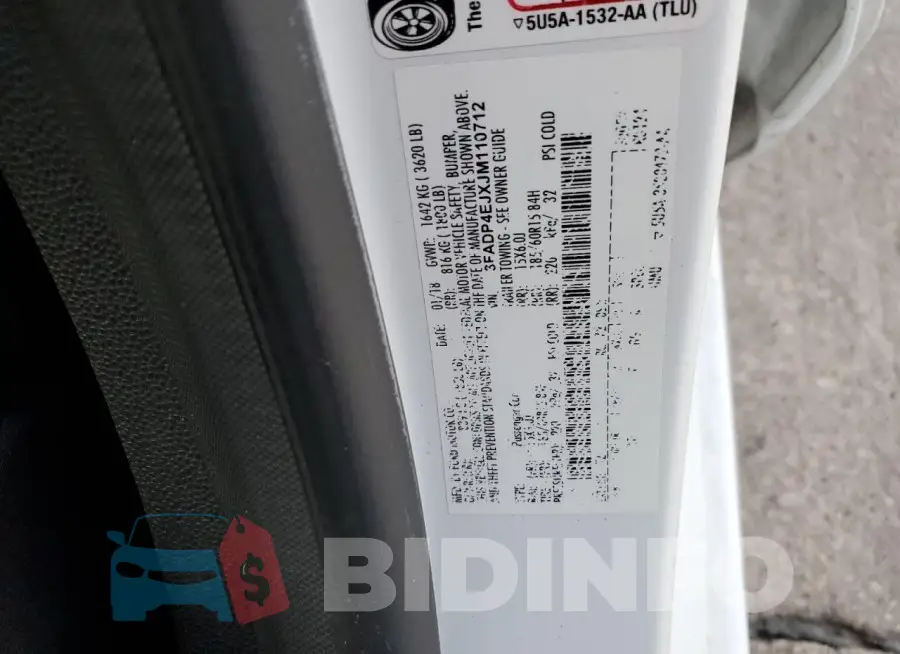 3FADP4EJXJM110712 Photo# 14