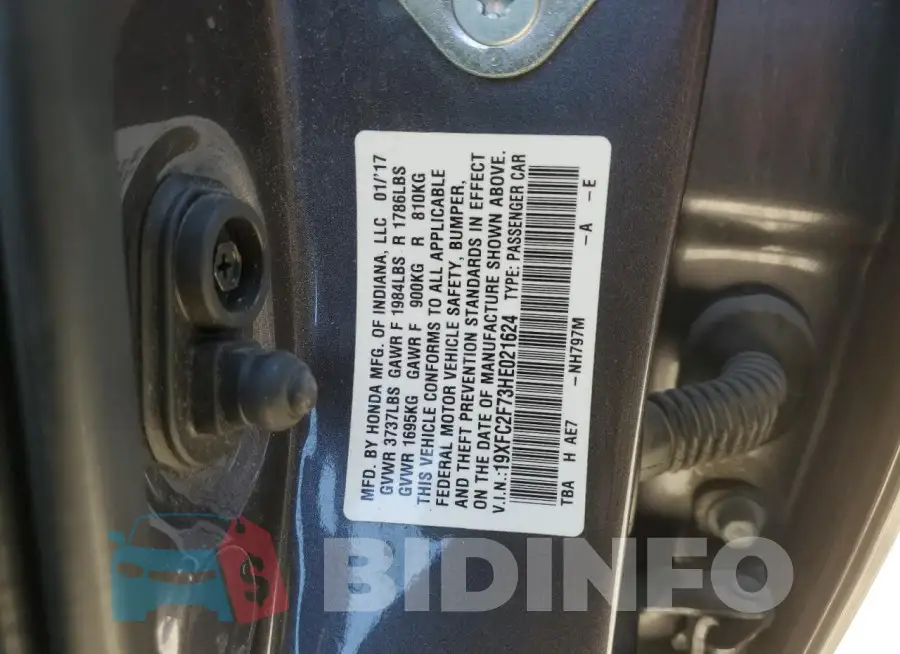 19XFC2F73HE021624 Photo# 12