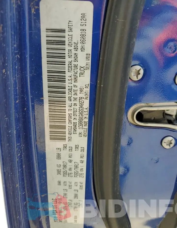 1C6RR6KG0GS340278 Photo# 12
