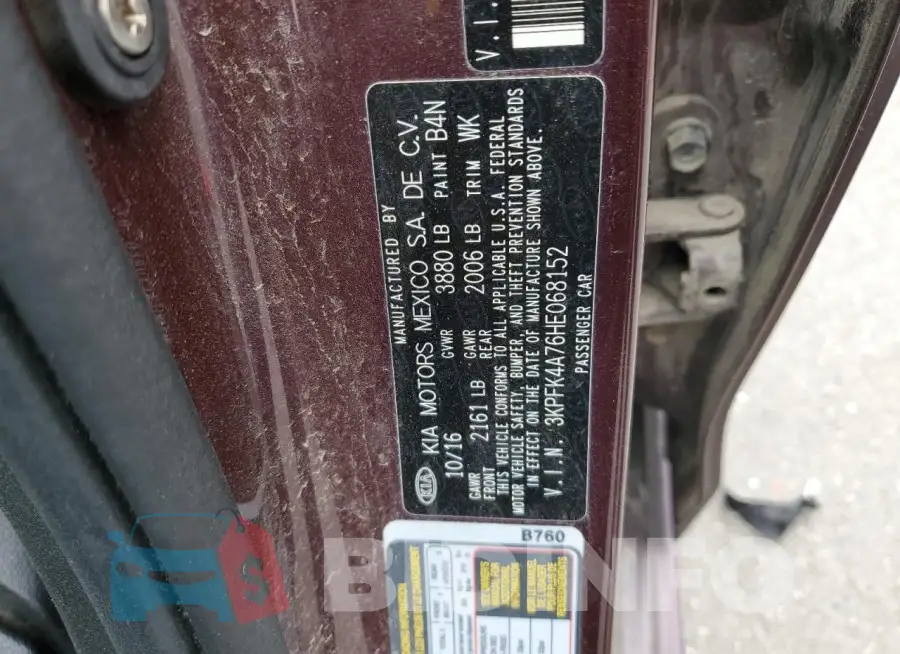 3KPFK4A76HE068152 Photo# 13