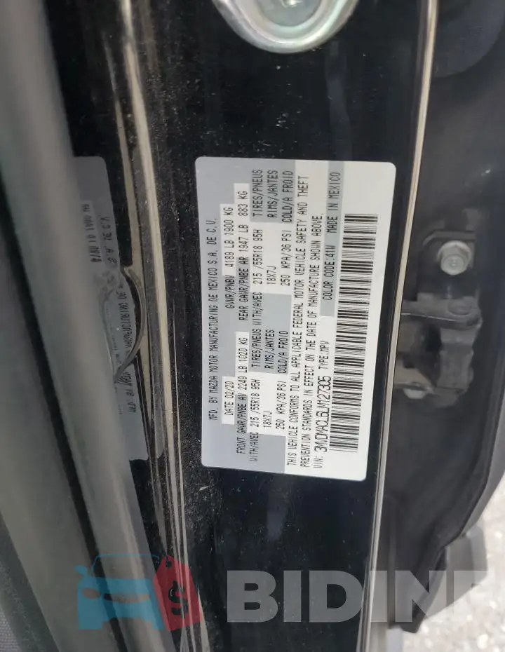 3MVDMACL6LM127305 Photo# 13