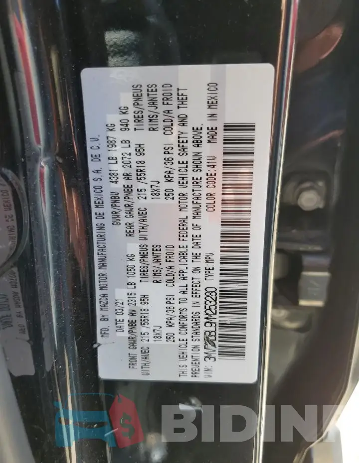 3MVDMBBL9MM253280 Photo# 14