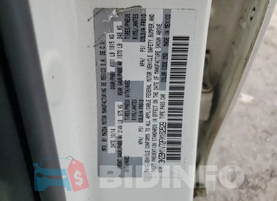 3MZBM1V72FM162529 Photo# 12