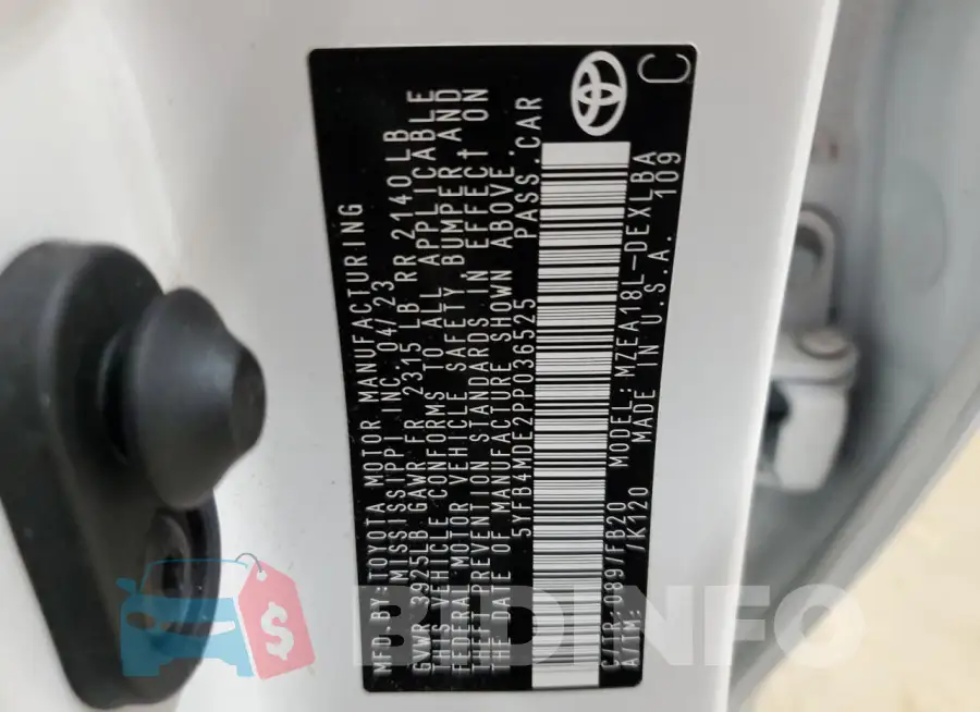 5YFB4MDE2PP036525 Photo# 12